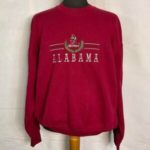 Vintage Alabama Crimson Tide Embroidered size 2XL Burgundy crewneck